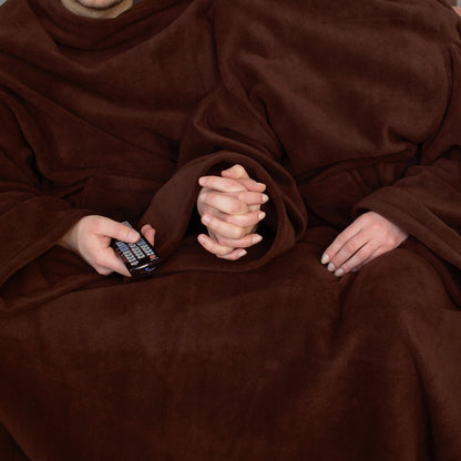 Chalatas-pledas "Šokoladinis" porai, dovanai