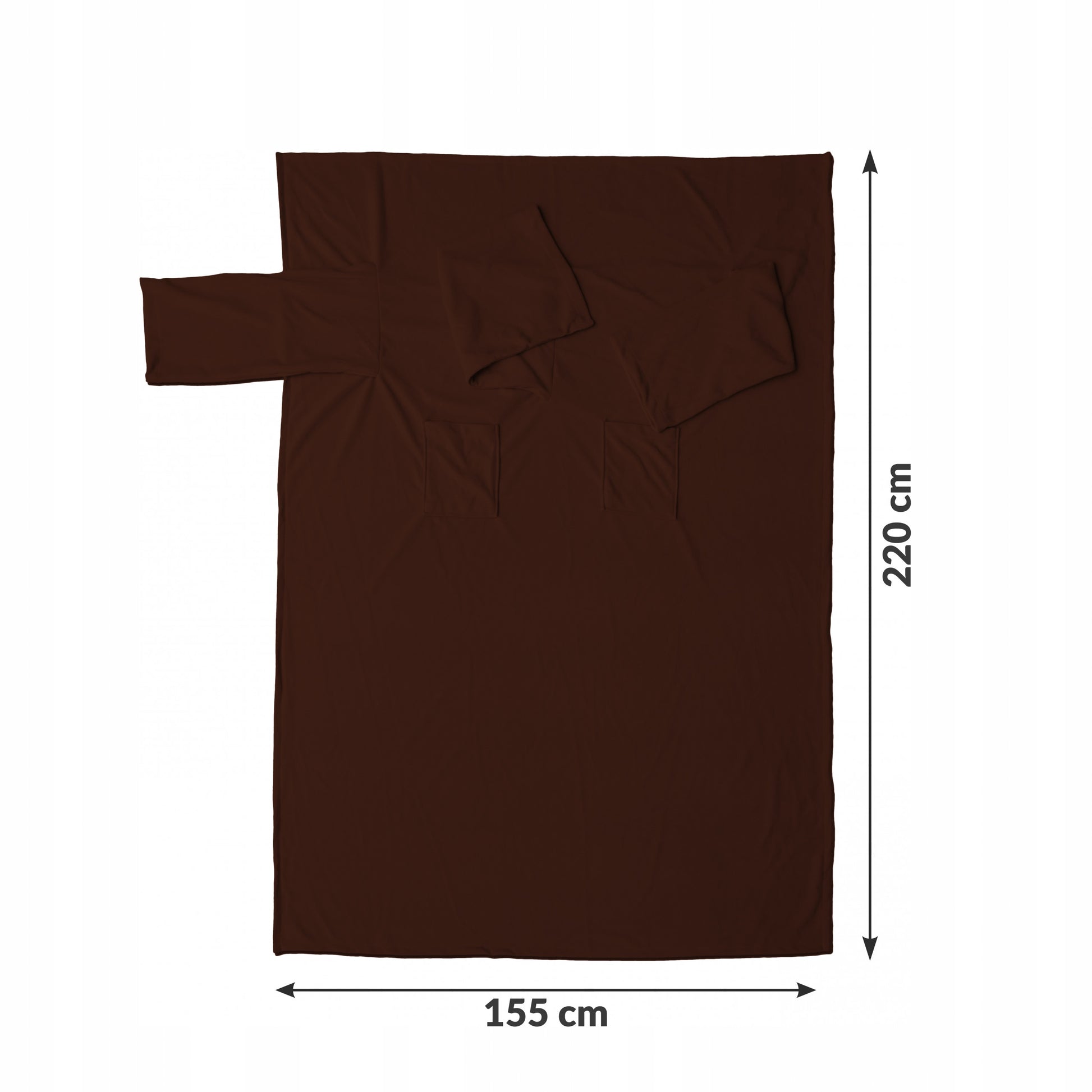 Chalatas-pledas "Šokoladinis" porai, dovanai