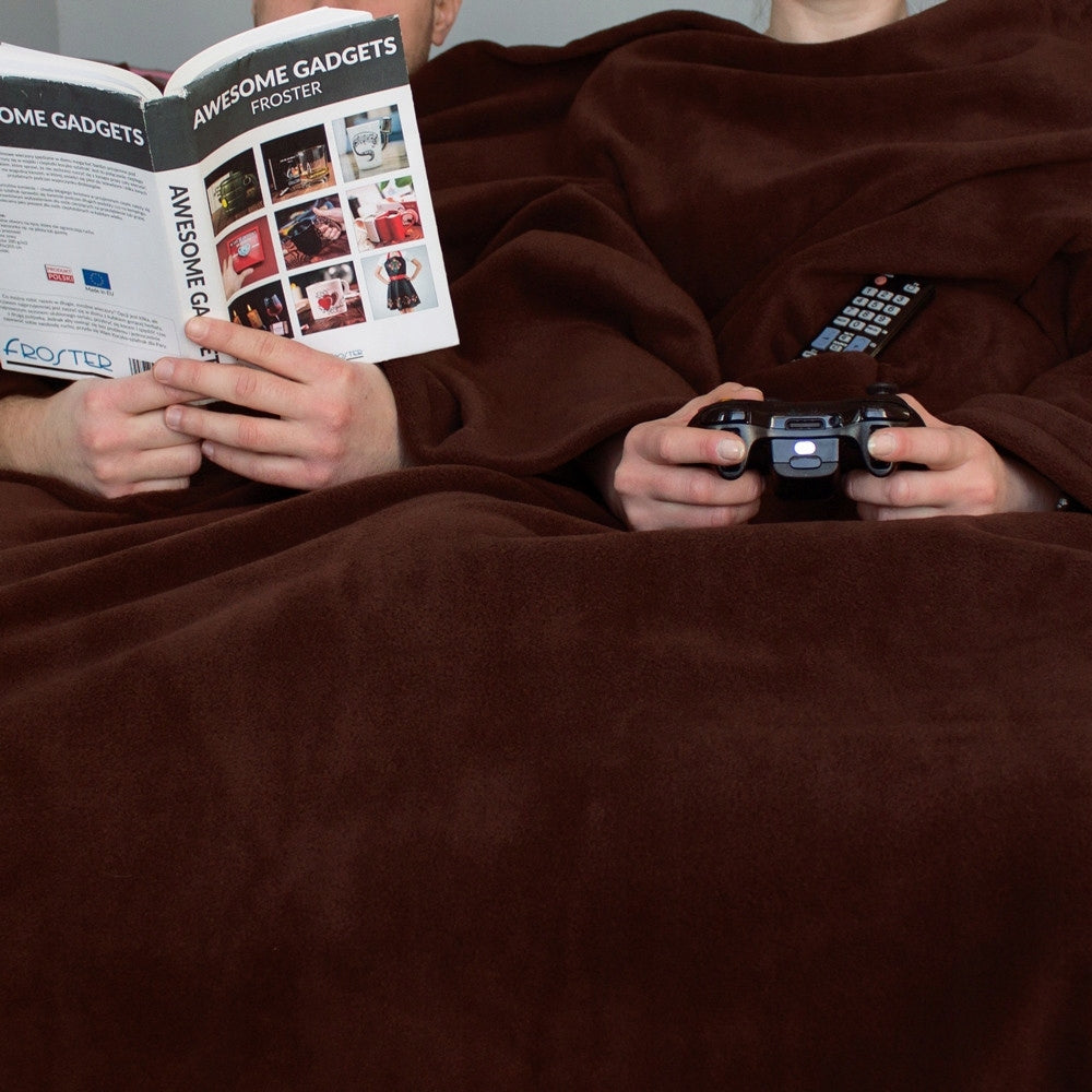 Chalatas-pledas "Šokoladinis" porai, dovanai