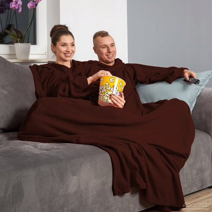 Chalatas-pledas "Šokoladinis" porai, dovanai