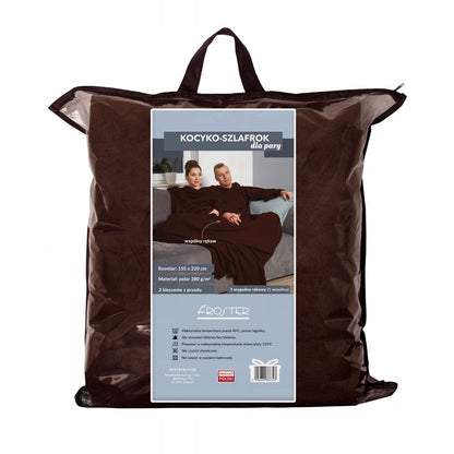 Chalatas-pledas "Šokoladinis" porai, dovanai