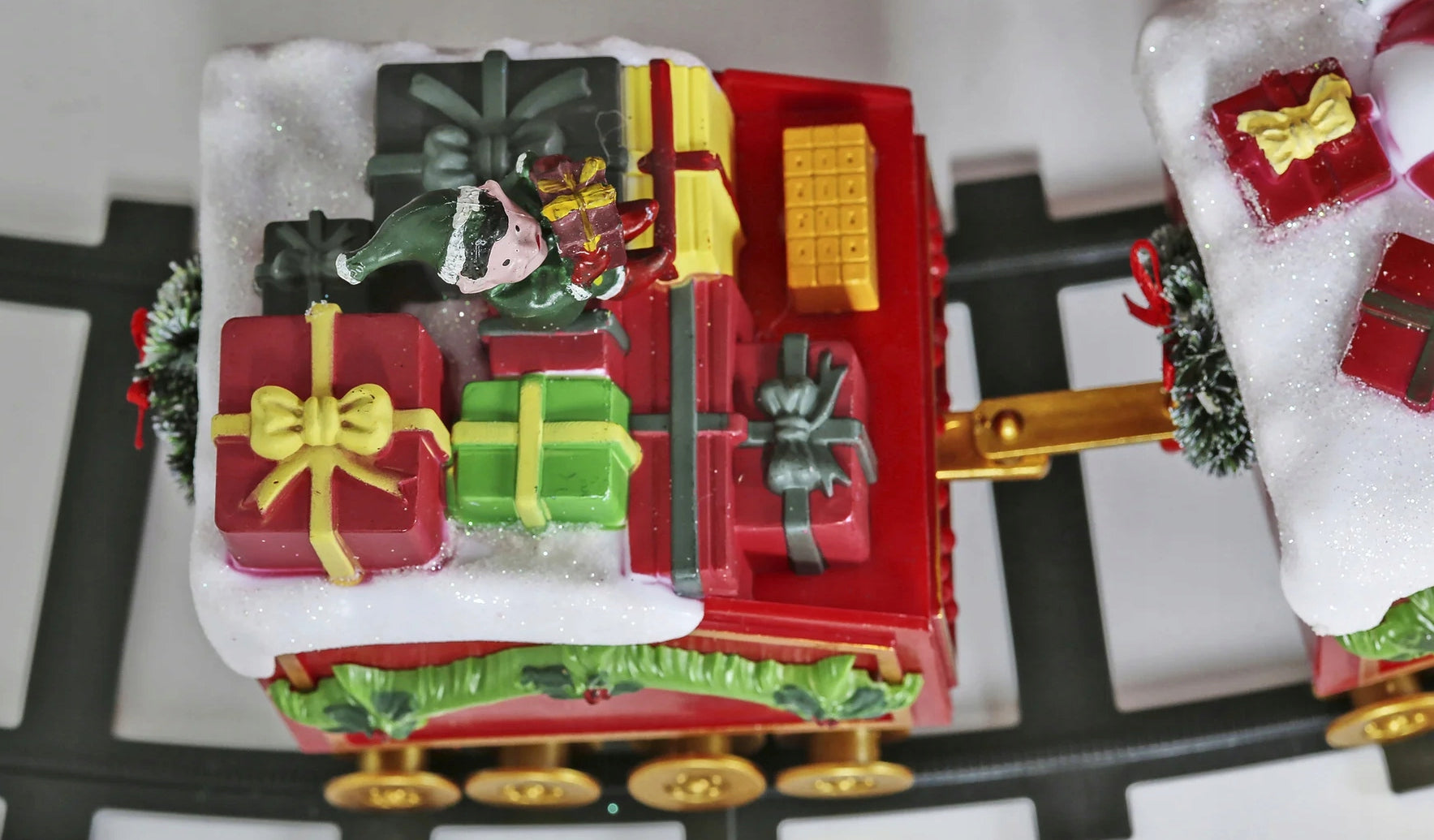 Kalėdinis traukinukas LED Melodija Kalėdų giesmės Ø136cm