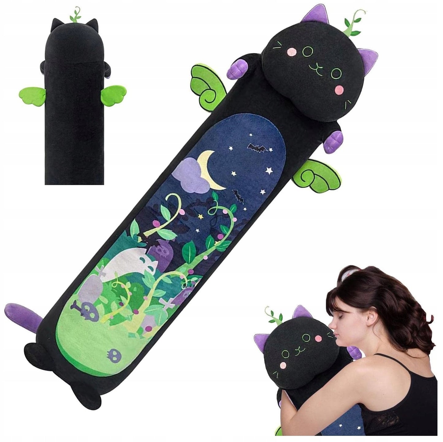 Ilga Pliušinė Katė Žaislas Maskotas, Dydis XXL 100cm, Ideali Dovana