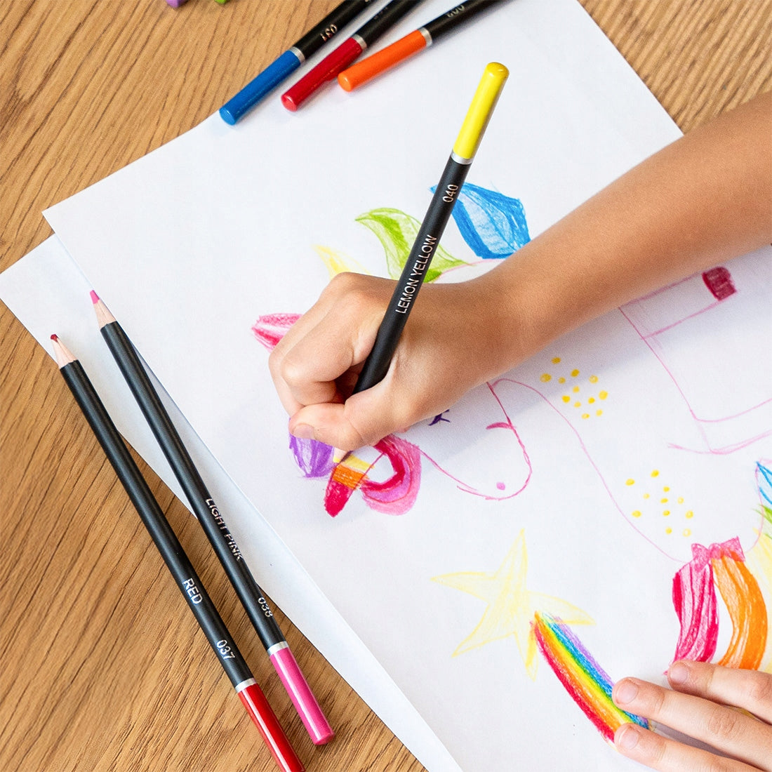 Aliejinės Minkštos Spalvotos Kreidelės Piešimo Rinkinys 48 Spalvų Dovanų Dėžutė