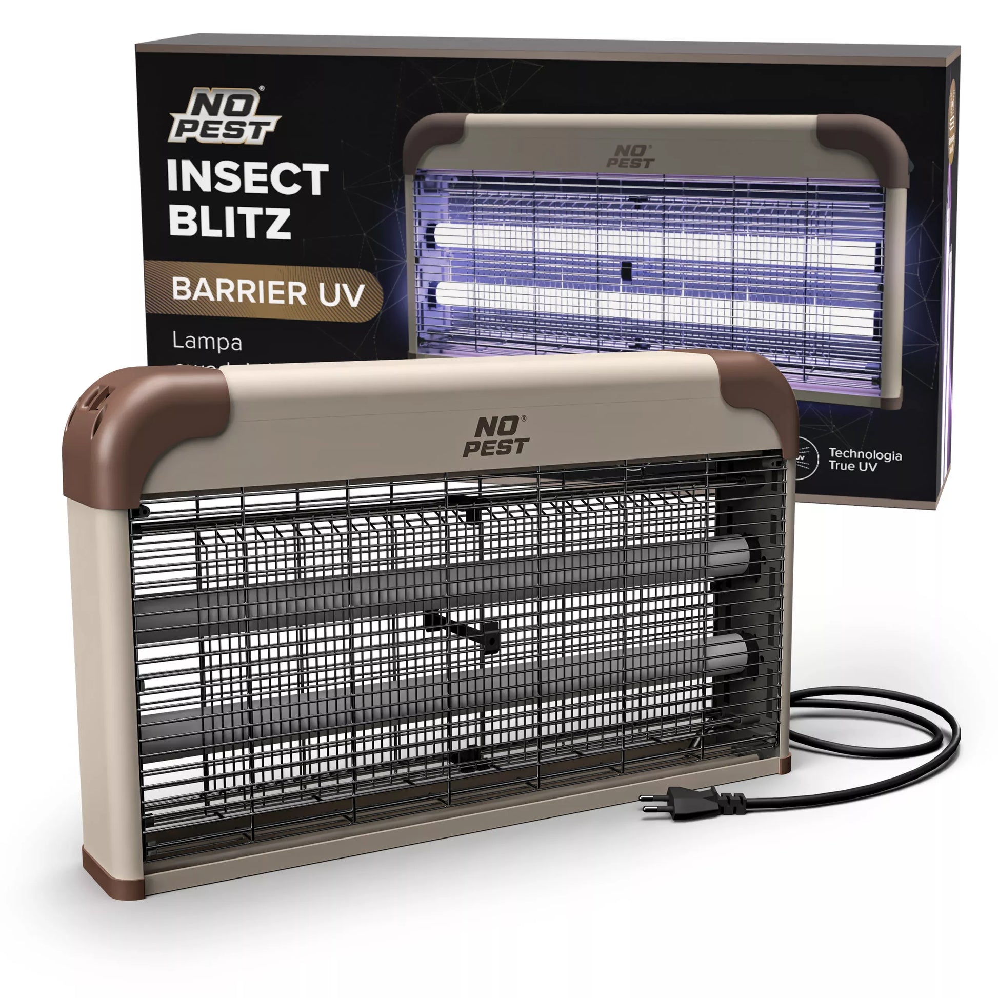 UV INSEKTICIDINĖ LAMPA, NO PEST, SKIRTA TARAKONAMS, MUSĖMS, KRIENELĖMS, MOLiams, VABZDŽIAMS, DIDELĖ