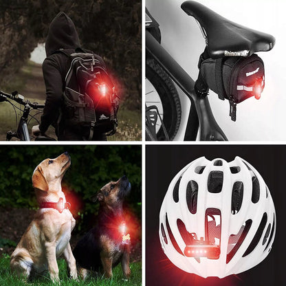 Dviračio žibintų rinkinys, priekinis + galinis ( USB ) 1600 lm