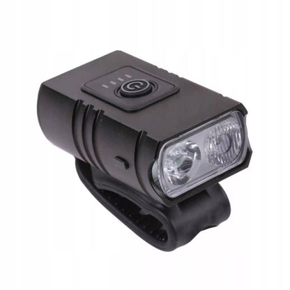 Dviračio žibintų rinkinys, priekinis + galinis ( USB ) 1600 lm