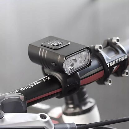 Dviračio žibintų rinkinys, priekinis + galinis ( USB ) 1600 lm