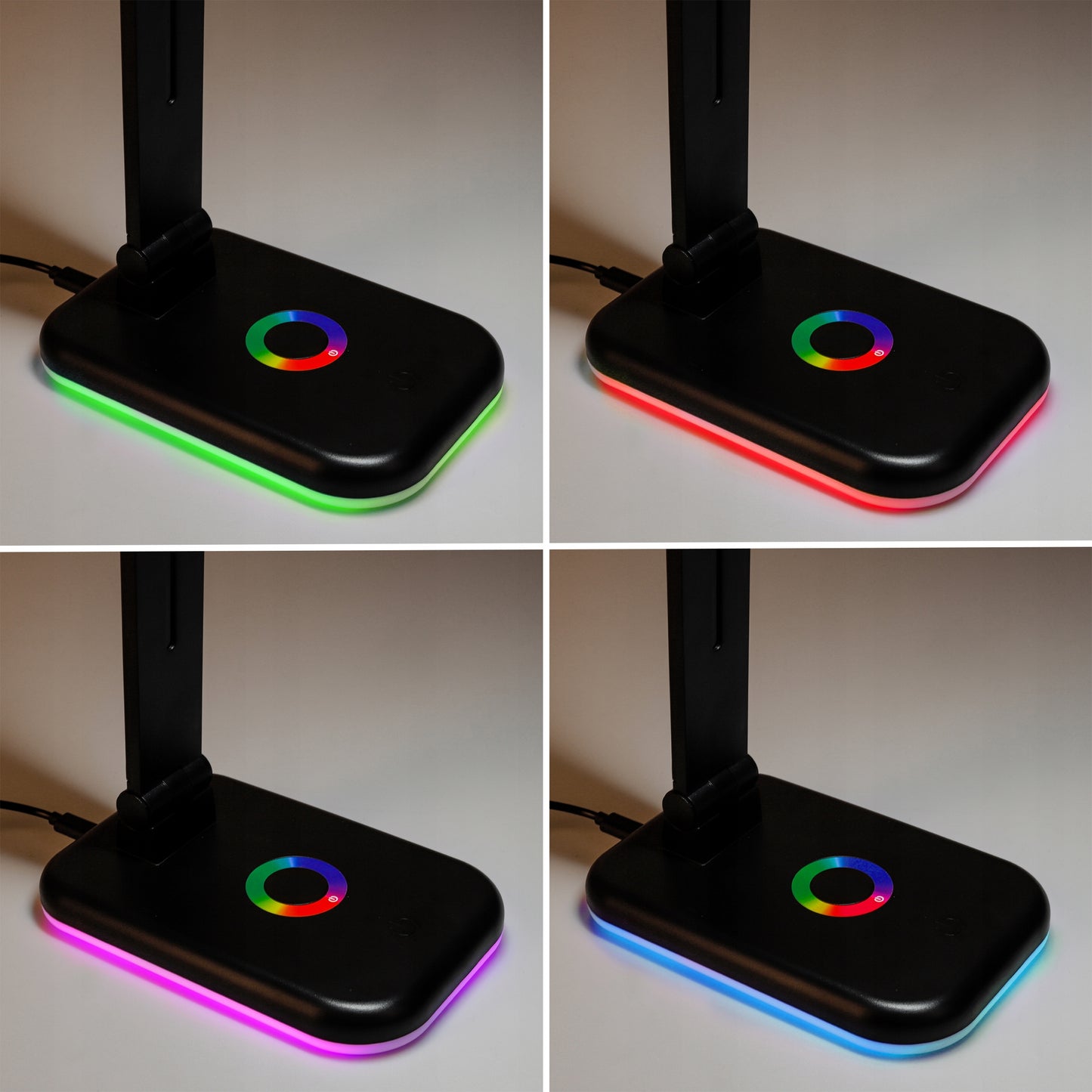 Stalinė lempa LED RGB mokyklinė naktinė jutiklinė CCT USB reguliuojama