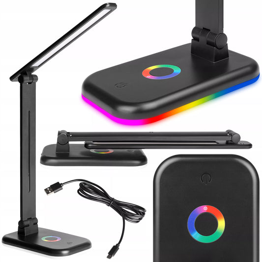 Stalinė lempa LED RGB mokyklinė naktinė jutiklinė CCT USB reguliuojama