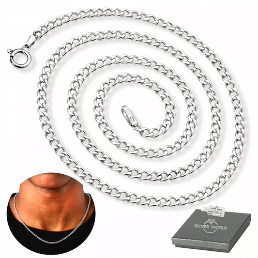 Vyriška grandinėlė iš 925 prabos sidabro