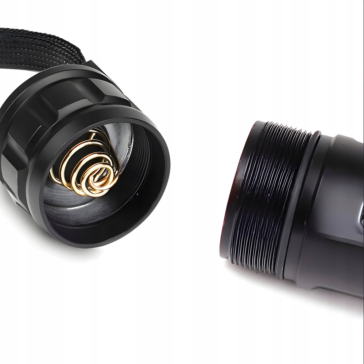 Taktinis Žibintuvėlis – Galingas LED, Akumuliatorinis, Atsparus Vandeniui, USB-C, 5 Švietimo Režimai