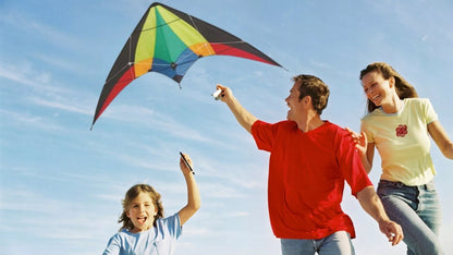 SPORTINIS PLAČIARAITIS SU 2 VIRVĖMIS 140X74CM DIDELIS SKRAIDYS GRAŽIAI SKRAIDO KAIP DRUGELIS