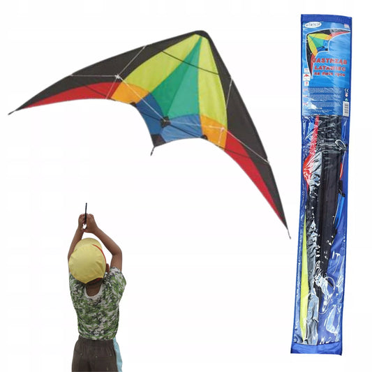 SPORTINIS PLAČIARAITIS SU 2 VIRVĖMIS 140X74CM DIDELIS SKRAIDYS GRAŽIAI SKRAIDO KAIP DRUGELIS