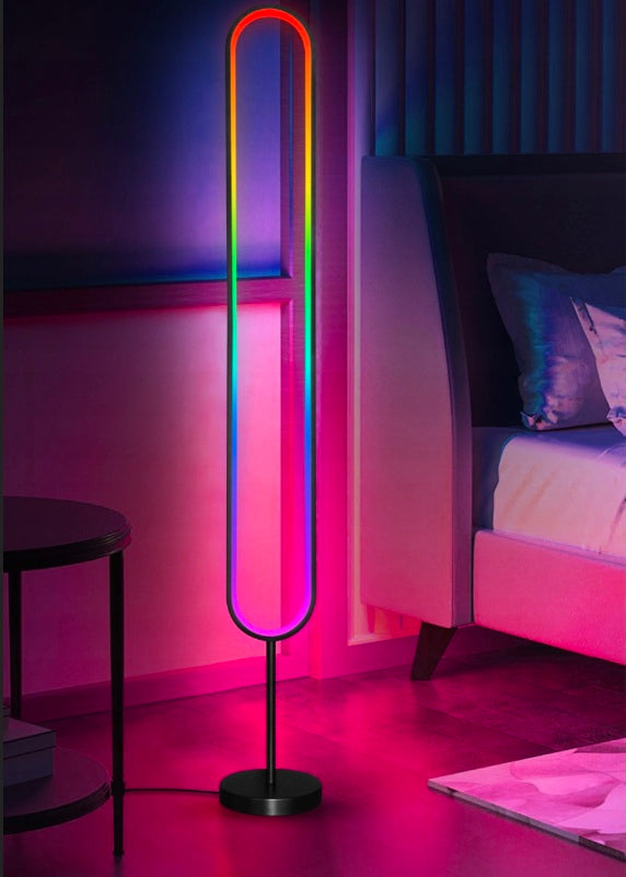 LED RGB Grindinė Lempa 105 cm su Muzikos Sinchronizacija