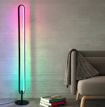 LED RGB Grindinė Lempa 105 cm su Muzikos Sinchronizacija