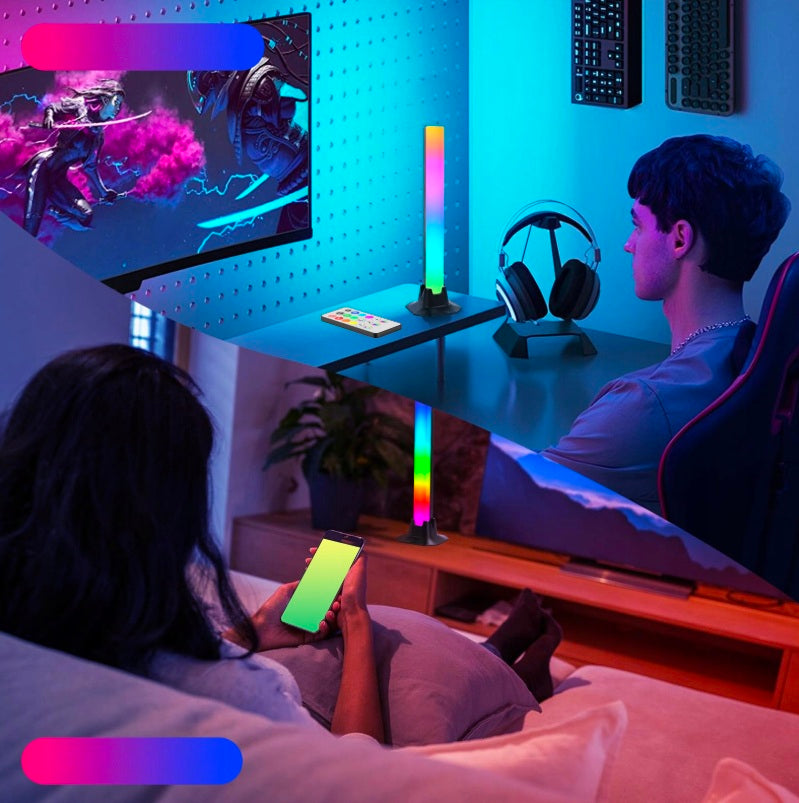 LED RGB Stalinių lempų rinkinys (2 vnt.)