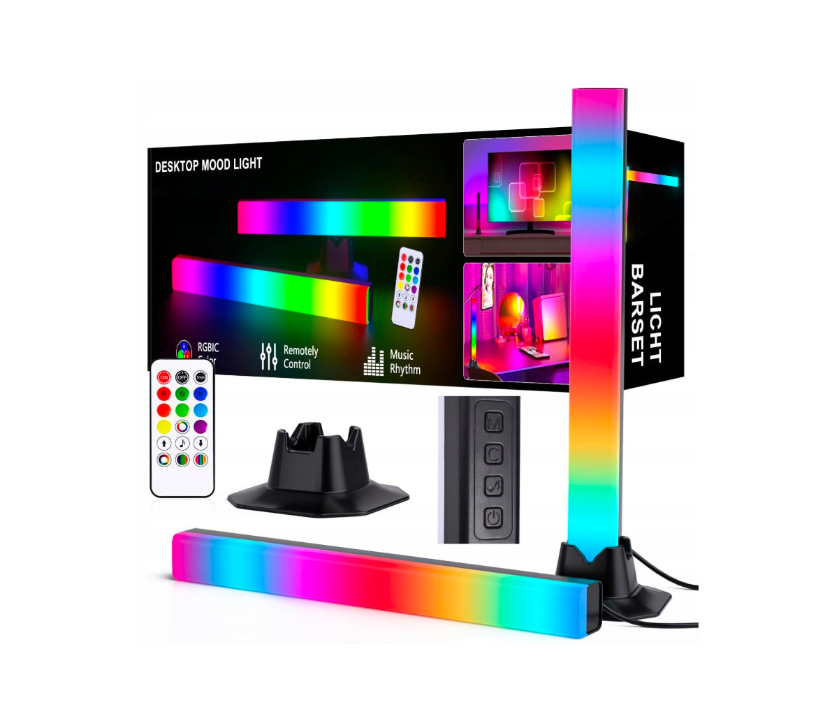 LED RGB Stalinių lempų rinkinys (2 vnt.)