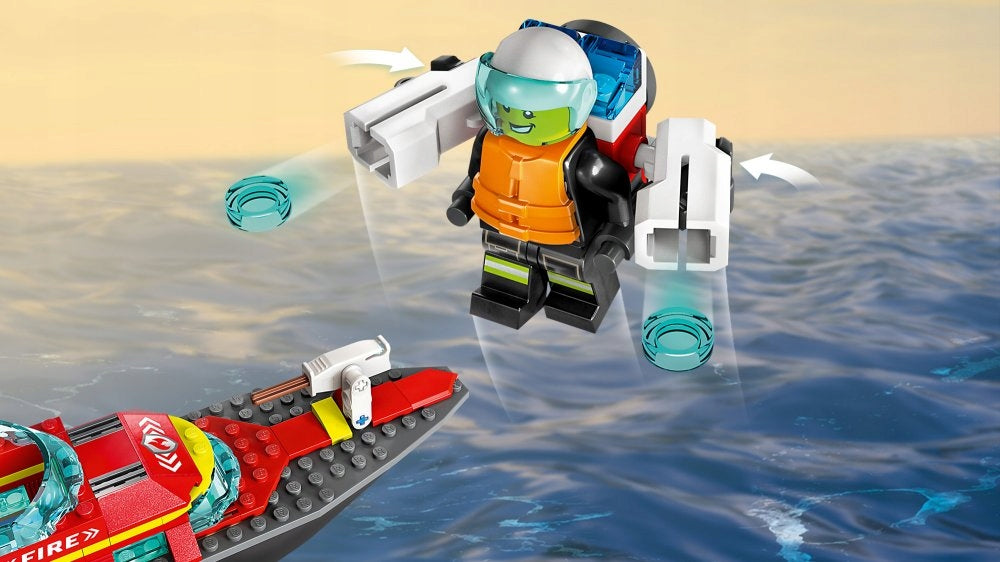 LEGO CITY Ugniagesių laivas 60373