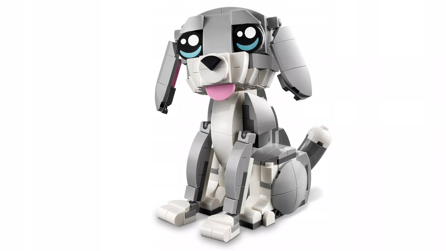 LEGO Creator 3-in-1 Žvalus katinas Judantis šuo Žavinga balandė 31163