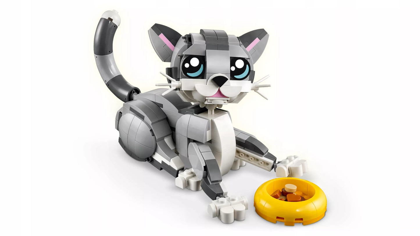 LEGO Creator 3-in-1 Žvalus katinas Judantis šuo Žavinga balandė 31163