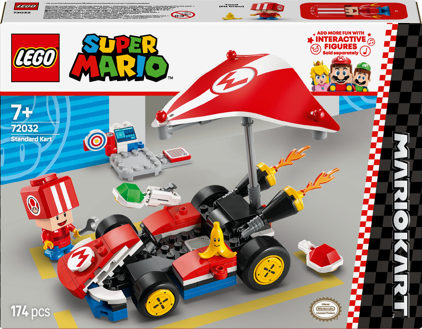 LEGO Super Mario 72032 Mario Kart - Standartinis kartas