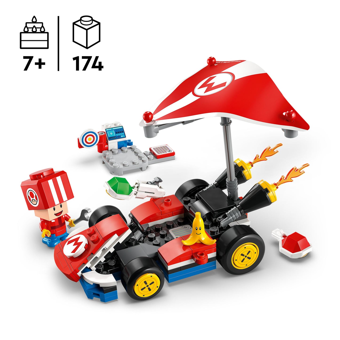 LEGO Super Mario 72032 Mario Kart - Standartinis kartas