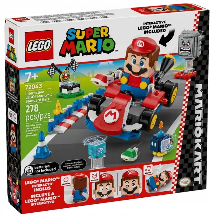 LEGO Super Mario 72043 Mario Kart Interaktyvi figūrėlė LEGO Mario ir