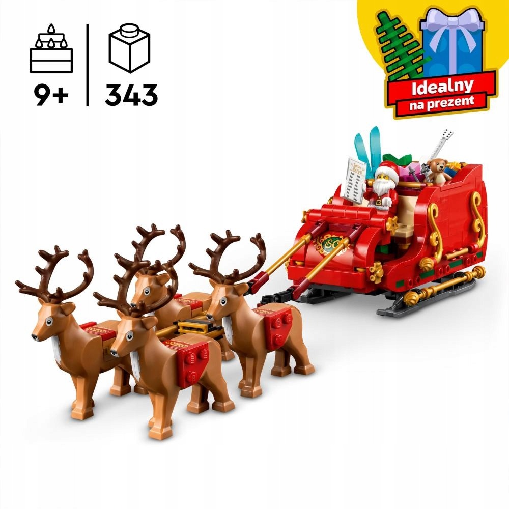 LEGO Kalėdų Senelio rogės