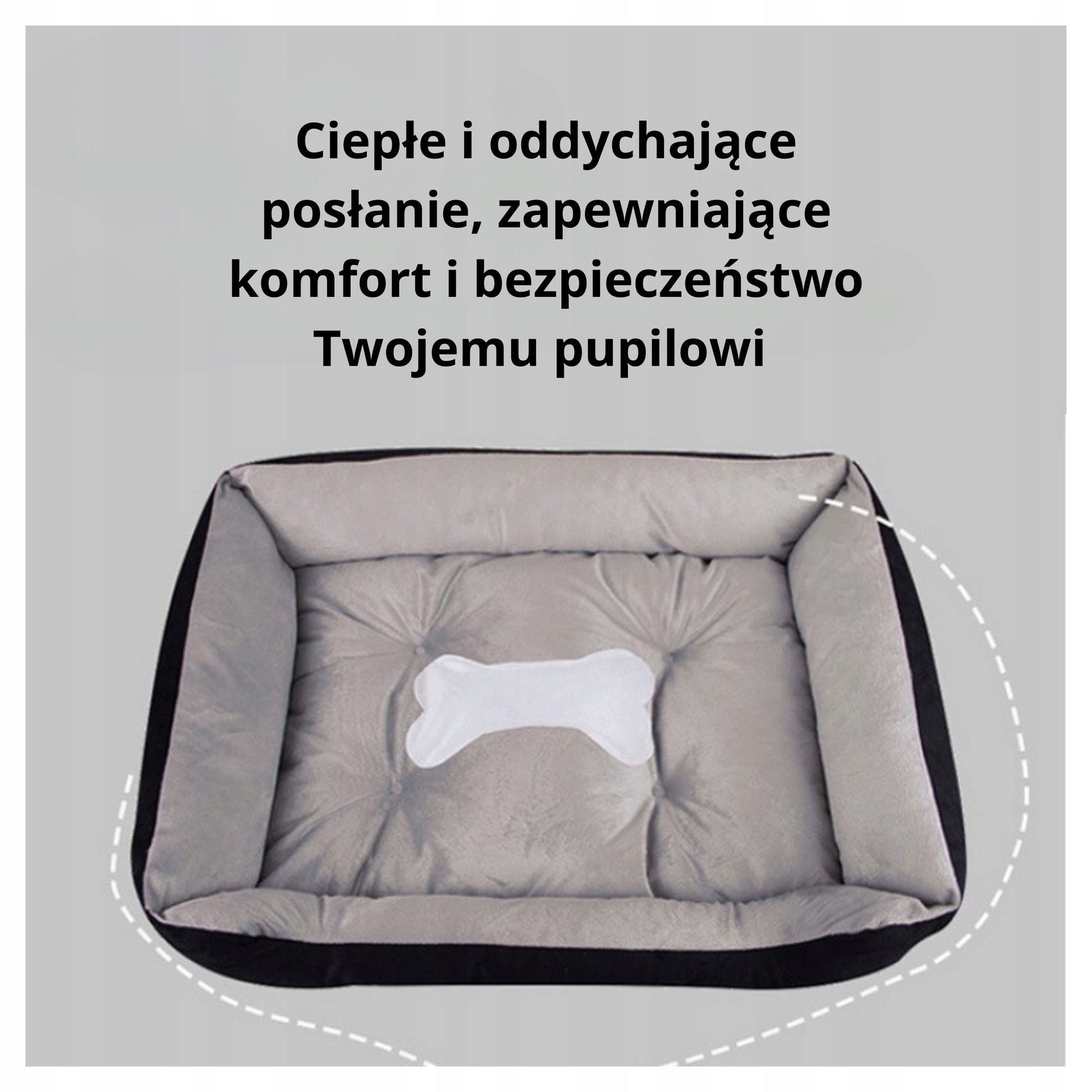 M 50x40cm nameltis miegojimo vieta šunims ir katėms kaulo formos