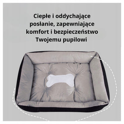 M 50x40cm nameltis miegojimo vieta šunims ir katėms kaulo formos