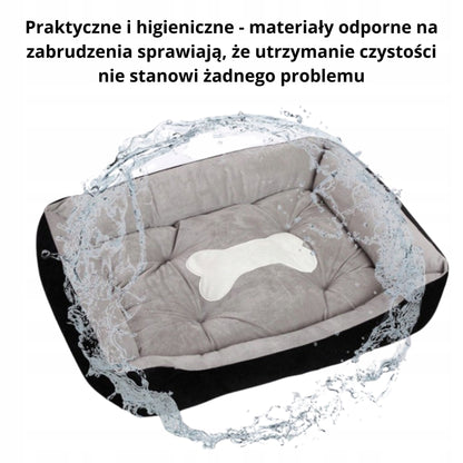 M 50x40cm nameltis miegojimo vieta šunims ir katėms kaulo formos