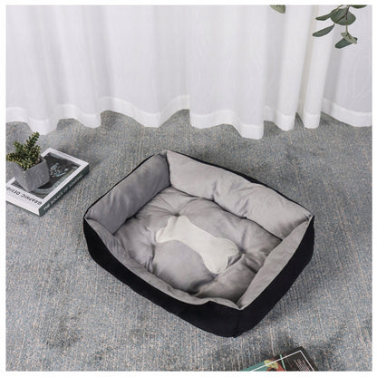 M 50x40cm nameltis miegojimo vieta šunims ir katėms kaulo formos