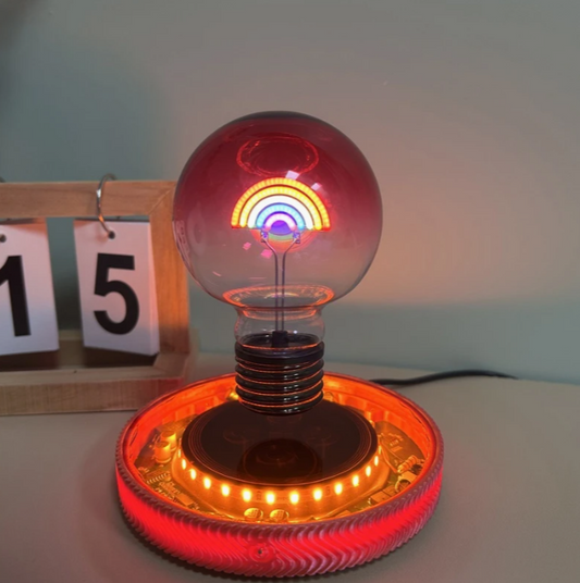 Levitating lamp (rainbow)