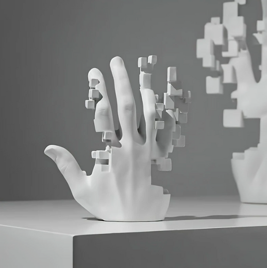 Nordic style palm sculpture