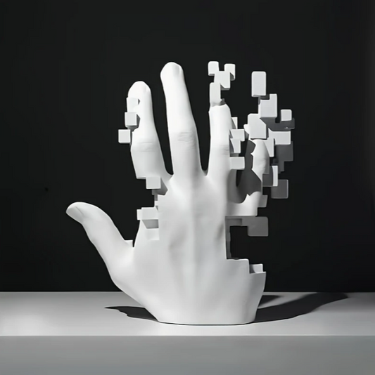 Nordic style palm sculpture