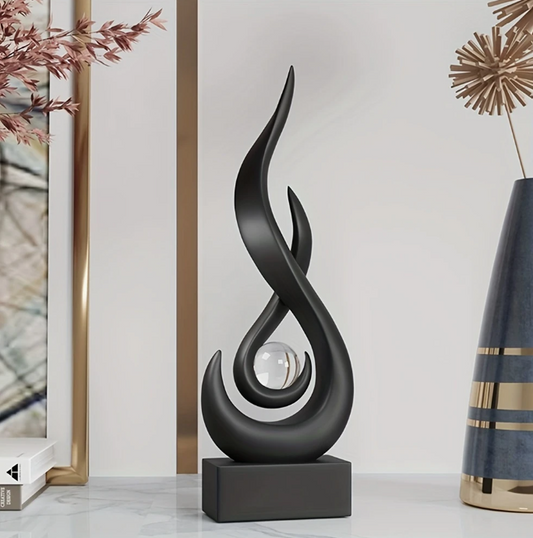 Black Flame Ornament