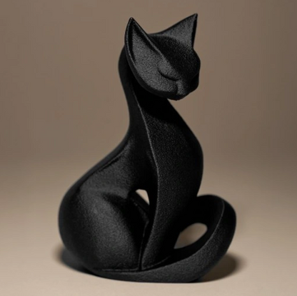 Elegantiška dekoratyvinė katės statulėlė