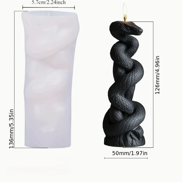 Silicone candle cobra