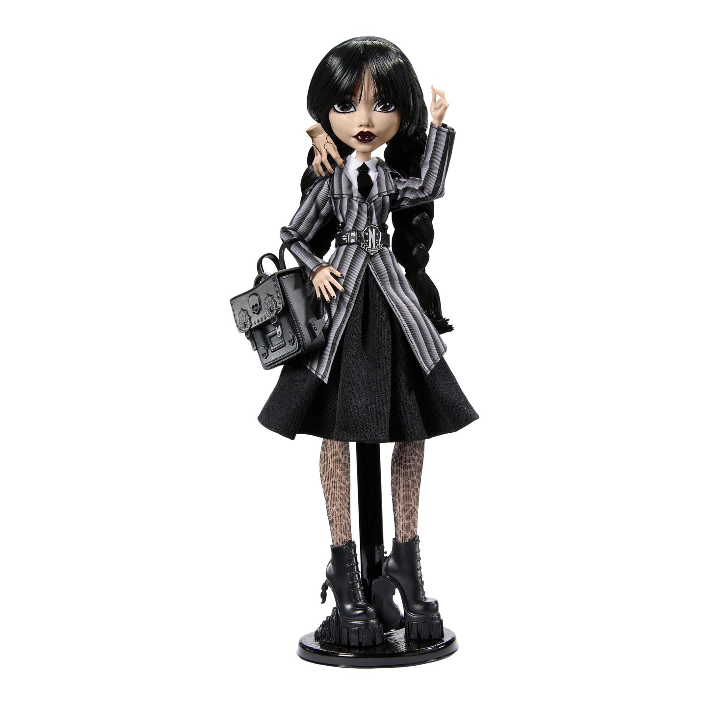 Lėlė Monster High WEDNESDAY Addams 30 cm Adamsų šeima NEVEMORE