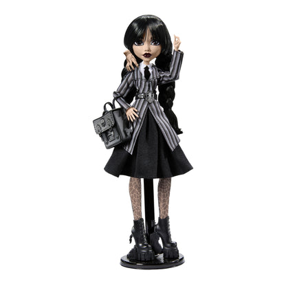 Lėlė Monster High WEDNESDAY Addams 30 cm Adamsų šeima NEVEMORE