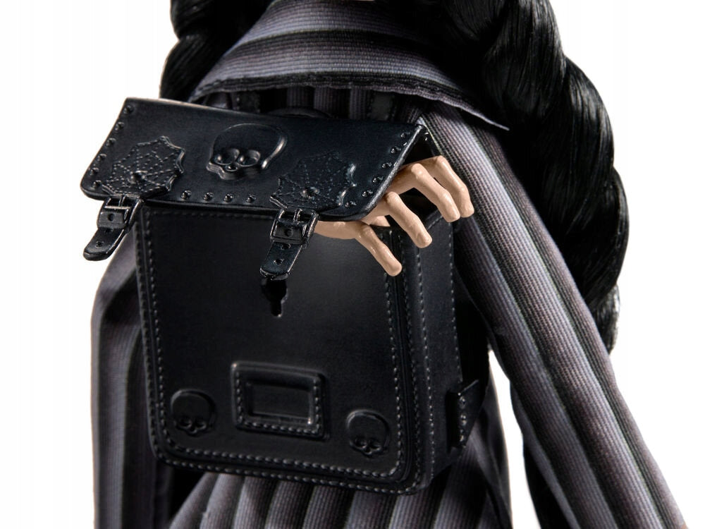 Lėlė Monster High WEDNESDAY Addams 30 cm Adamsų šeima NEVEMORE