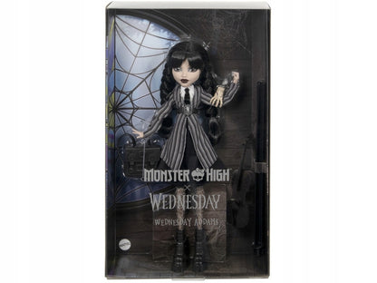 Lėlė Monster High WEDNESDAY Addams 30 cm Adamsų šeima NEVEMORE