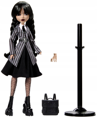 Lėlė Monster High WEDNESDAY Addams 30 cm Adamsų šeima NEVEMORE