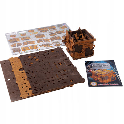 Galvosūkis Escape Room Medinė Dėžutė 3D Dėlionė Wooden.City