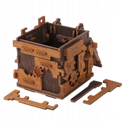 Galvosūkis Escape Room Medinė Dėžutė 3D Dėlionė Wooden.City