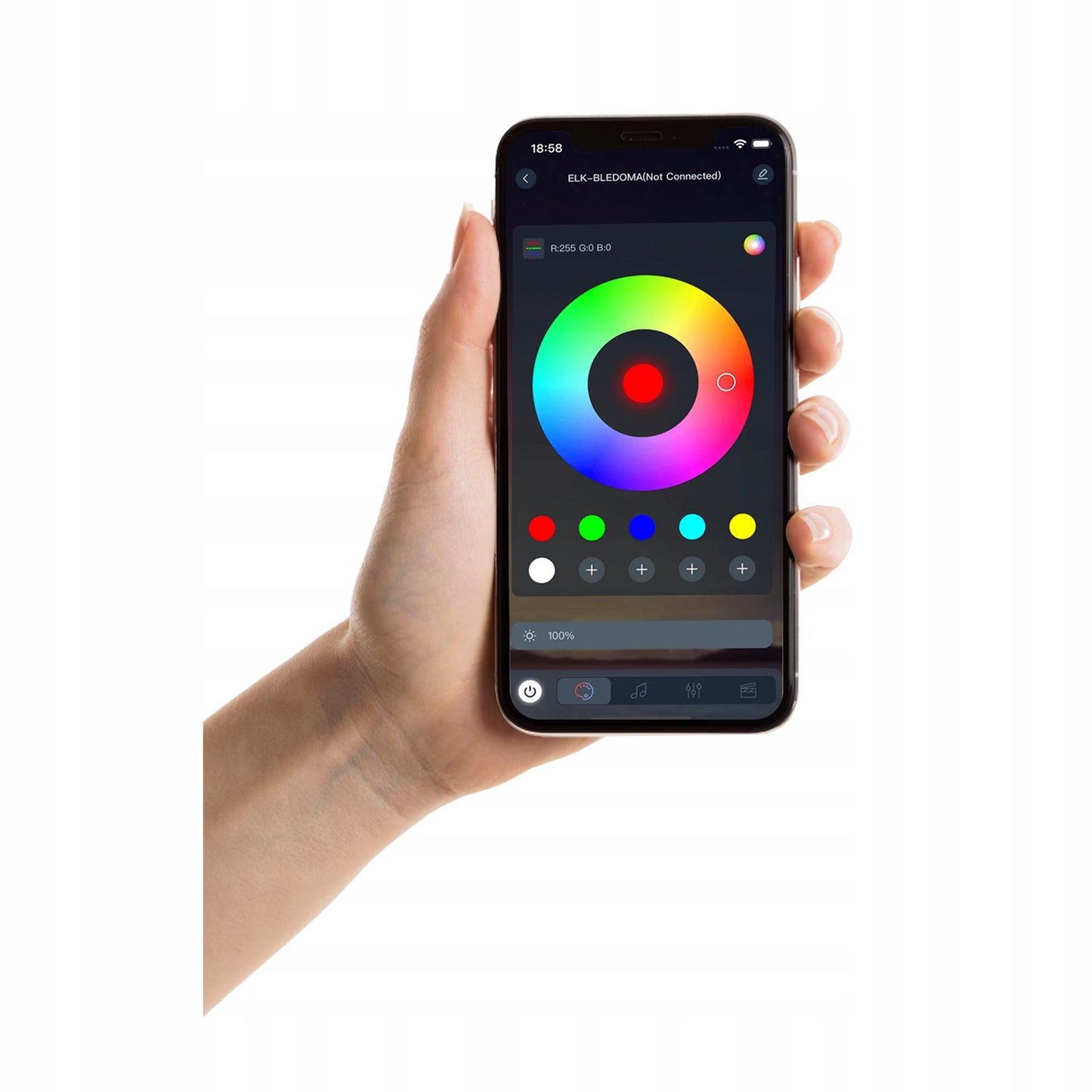 LED lempa HEXAGON RGB 180W Panelinis apšvietimas dirbtuvėms, namams + programėlės ir pultelio valdymas