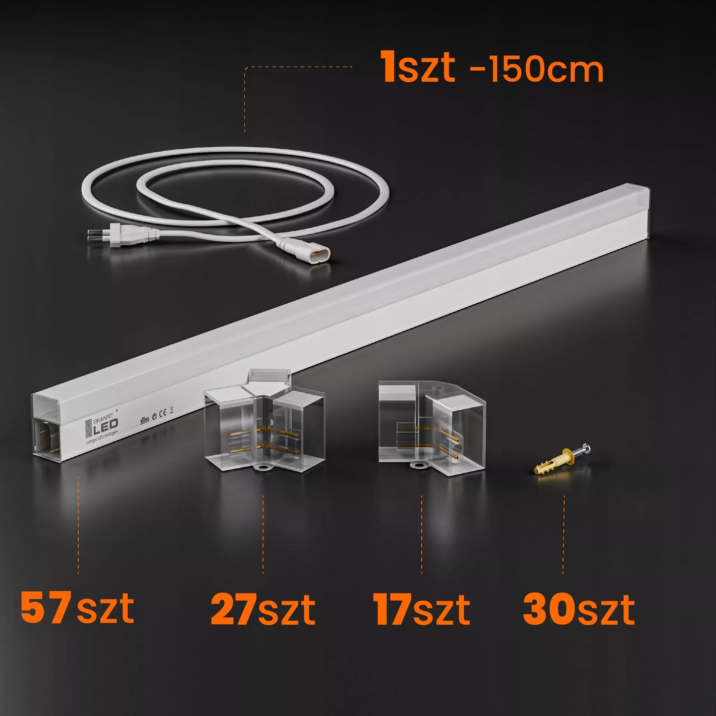 LED Šešiakampė Lubų Lempa 522x298 cm Panelė Apšvietimas Garažui , Dirbtuvėms