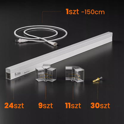 LED šviestuvas Šešiakampis Lubinis Panelė Apšvietimas Garažui, Dirbtuvėms 298x209 cm