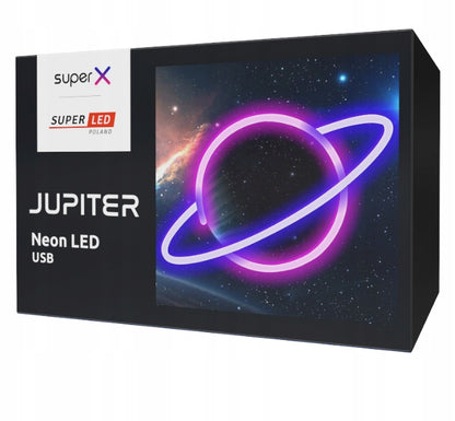 Neoninė LED sieninė lempa Naktinė lemputė Planeta Jupiter USB 5V SuperLED